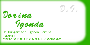 dorina igonda business card